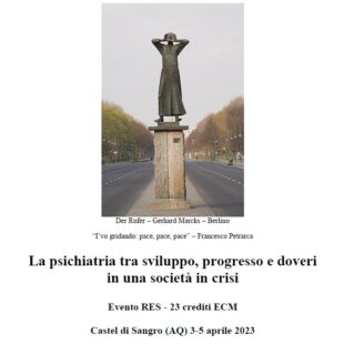 XXIII Annual Meeting – La psichiatria tra sviluppo e progresso  in una società in crisi